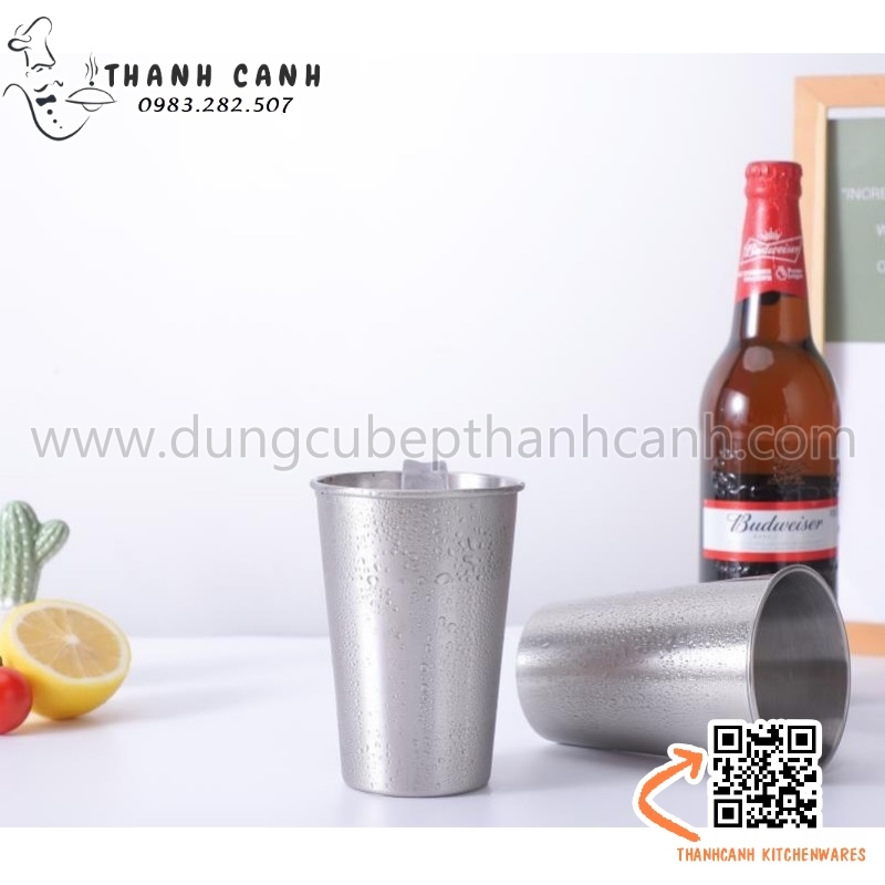 Cốc inox 350ml, cốc inox 500ml