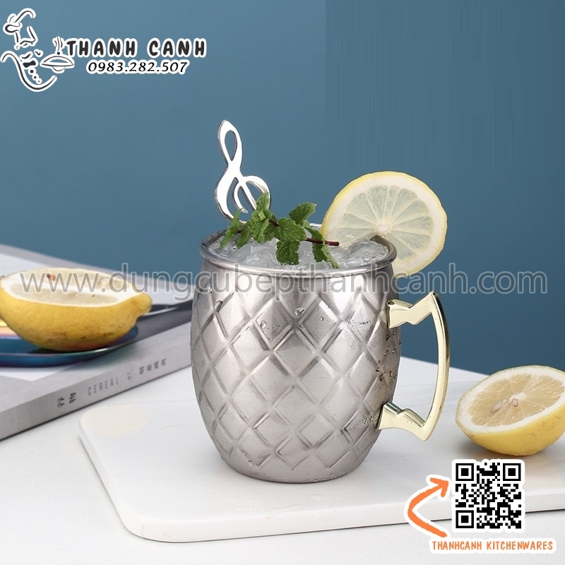 Cốc inox màu vàng hồng