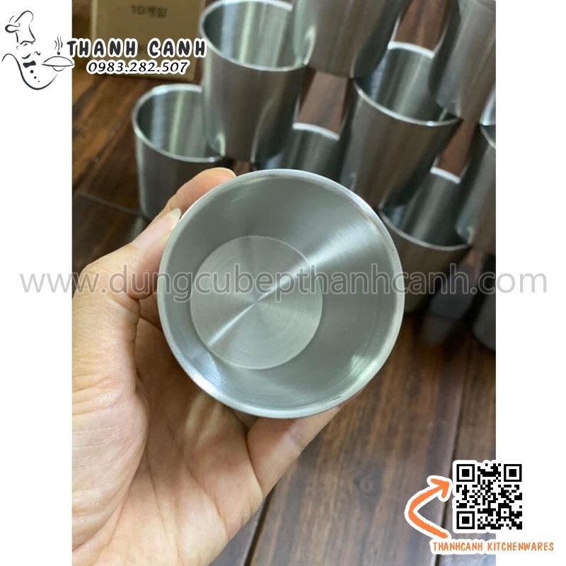 ly inox hai lớp, cốc inox mầm non