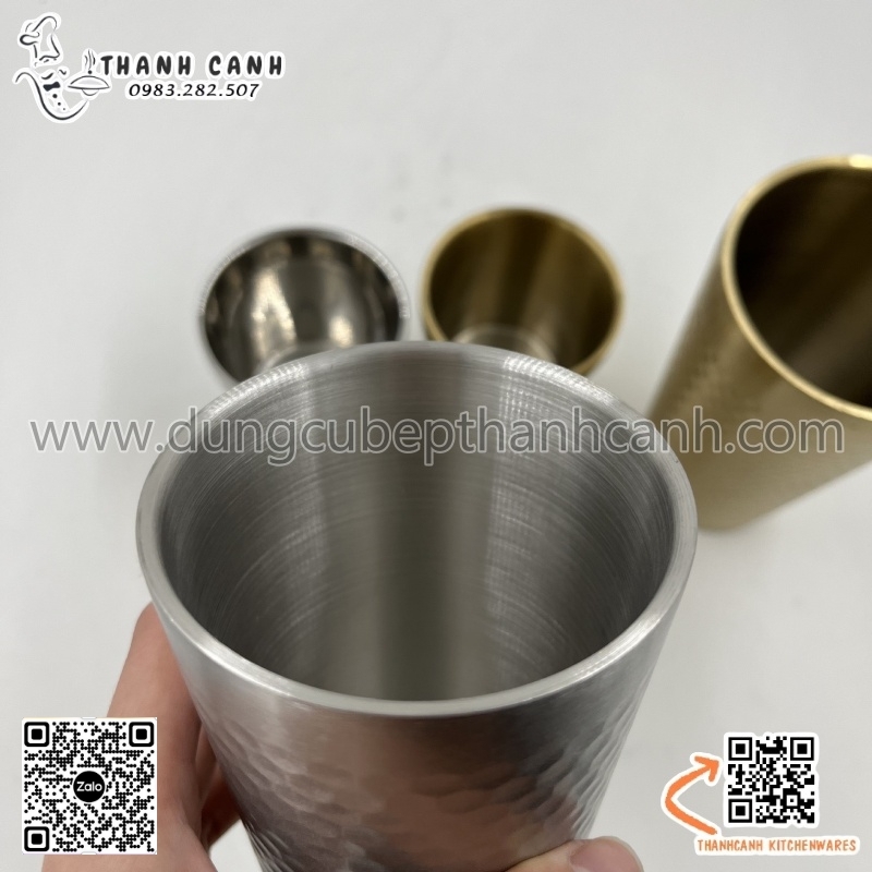 Cốc Inox, ly inox, cốc tổ ong, ly cách nhiệt, ly trà inox