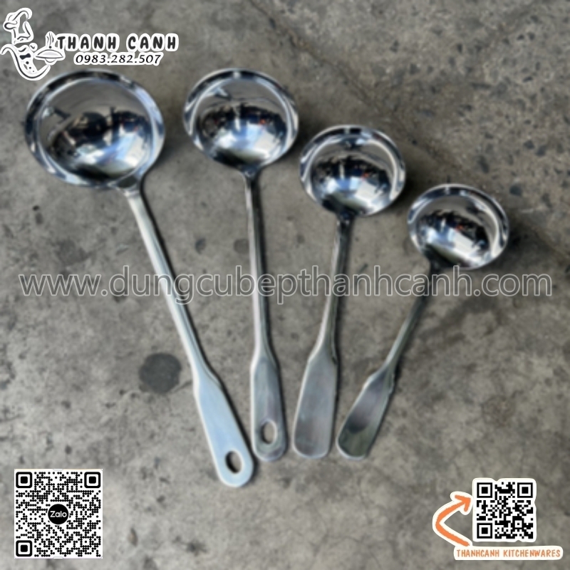 Muôi múc canh inox, vá canh inox RH, muôi inox, vá canh inox