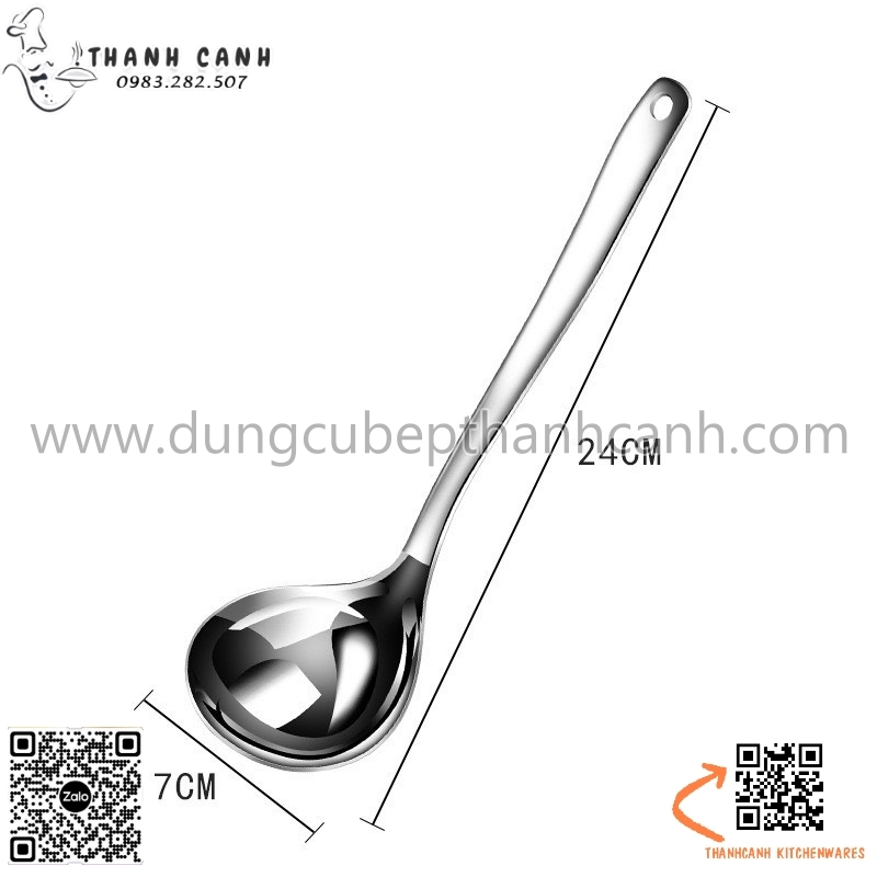 Muôi lẩu inox dáng tim , muôi lẩu inox 304 cao cấp,Muôi múc canh inox