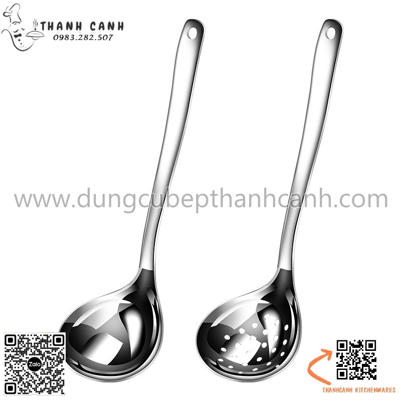 Muôi lẩu inox dáng tim , muôi lẩu inox 304 cao cấp,Muôi múc canh inox