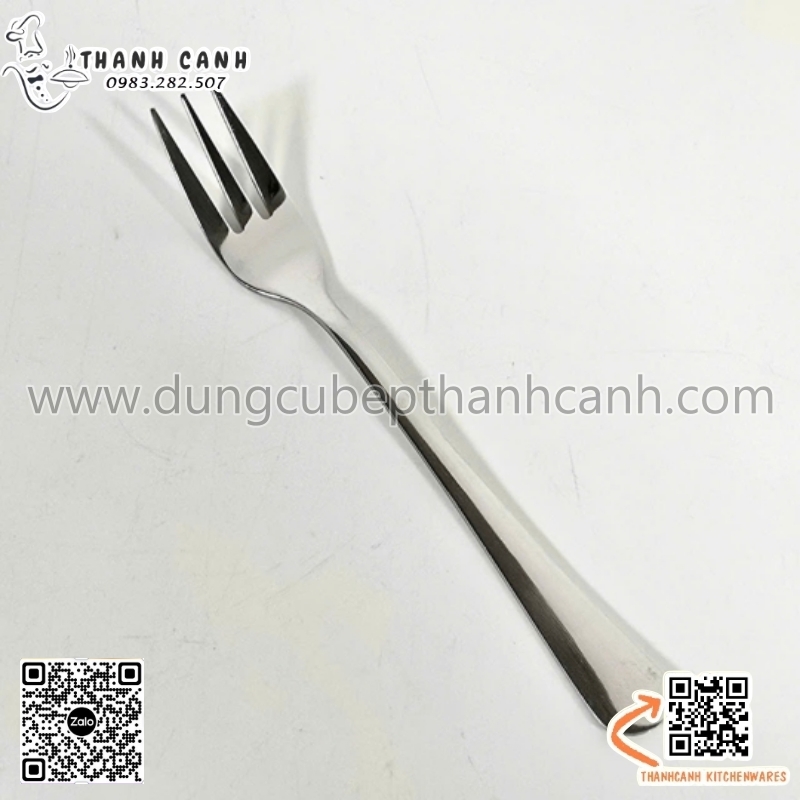 Nĩa cơm inox RH, dĩa inox 4 răng, nĩa inox 18cm, dĩa inox ăn mỳ