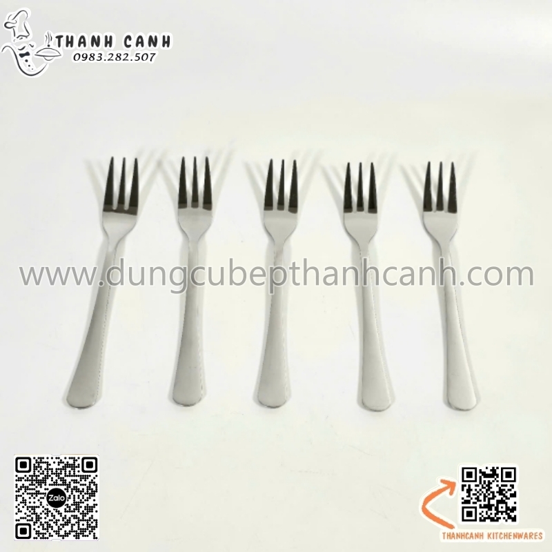 Nĩa cơm inox RH, dĩa inox 4 răng, nĩa inox 18cm, dĩa inox ăn mỳ