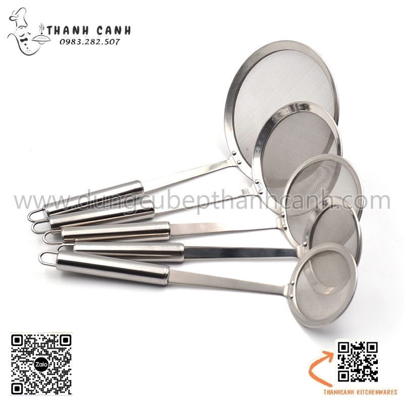 Vợt bọt inox, vợt lưới inox bằng inox cán cầm inox bóng đẹp, dễ dàng vệ ...