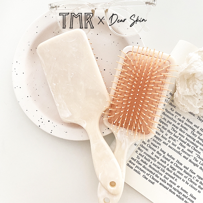 TMR Marbling Hair Comb Brush Lược Gỡ Rối Vân Đá