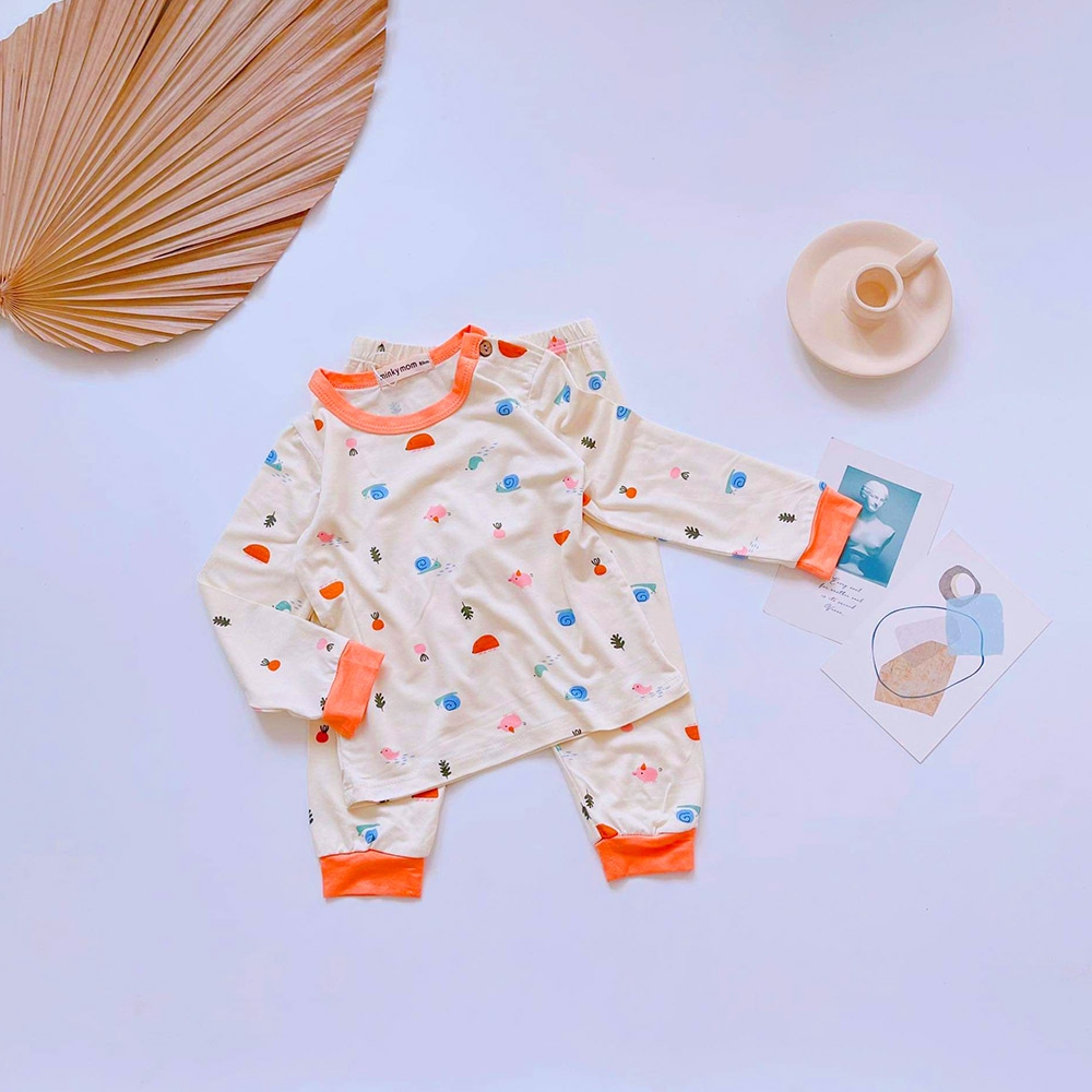 Bộ dài bé trai bé gái đồ ngủ mặc nhà trẻ em nhiều họa tiết thun lạnh MinkyMom MamLa