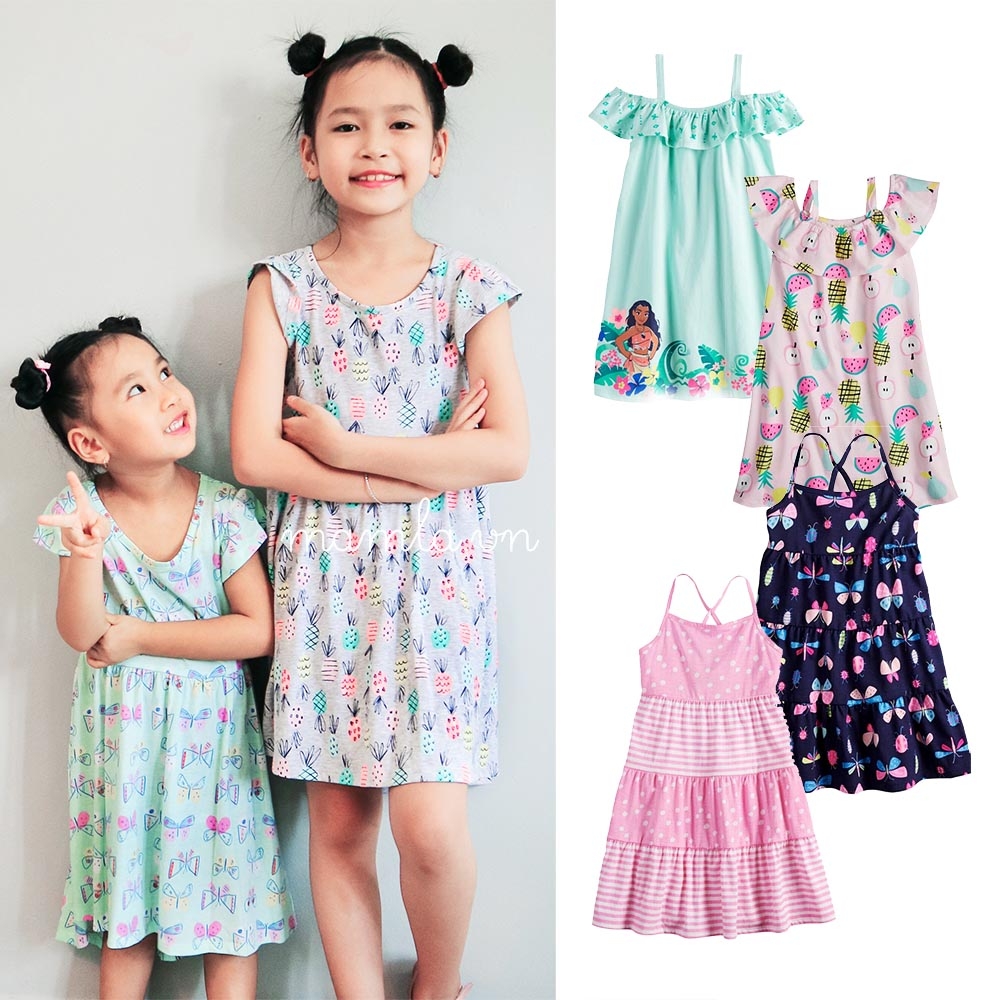 Váy đầm thun bé gái nhiều mẫu Jumping Beans xuất xịn MamLa