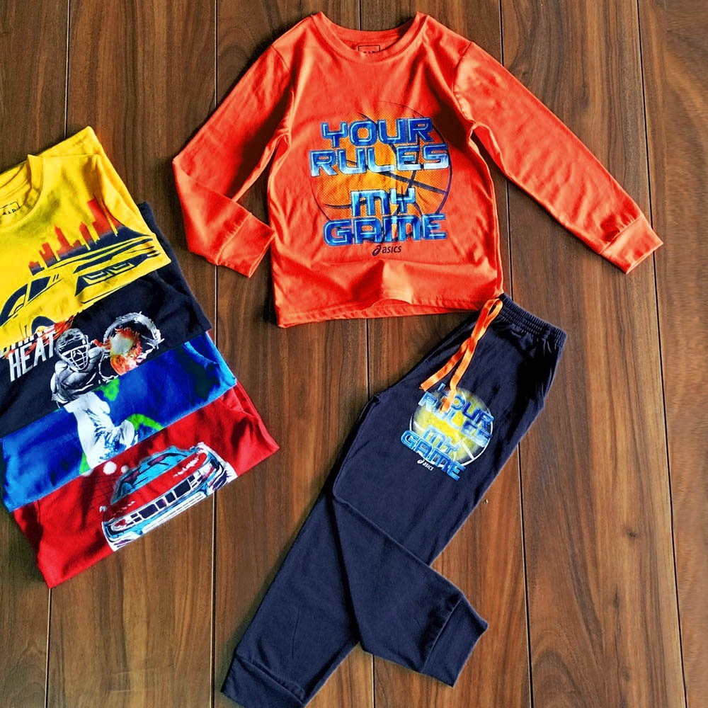 Đồ bộ dài tay cho Bé trai thun cotton mịn xuất dư Gap MamLa