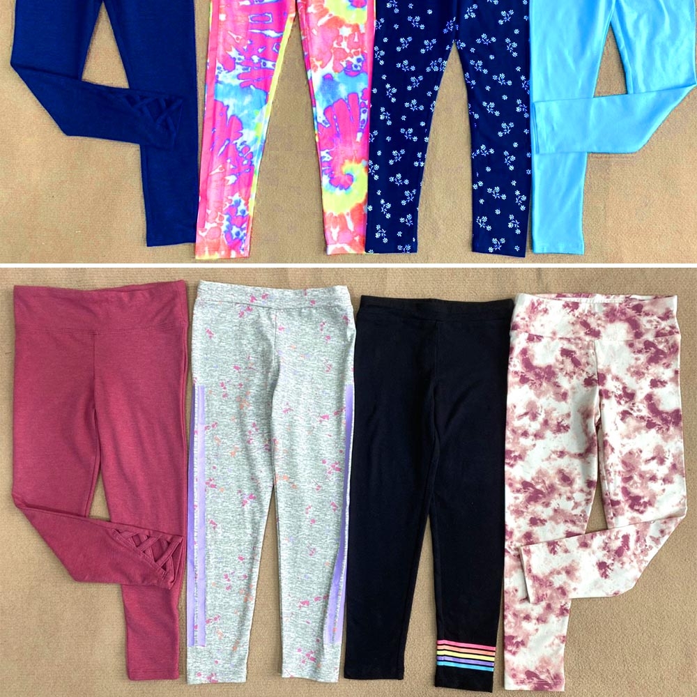 Legging bé gái set 3 chiếc 3 họa tiết và màu khác nhau quần dài ôm giãn cực tốt MamLa