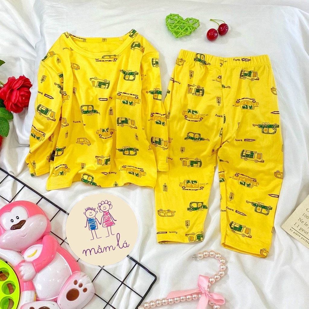 Bộ thun lạnh mặc ngủ K.Woo cho Bé gái và Bé trai MamLa