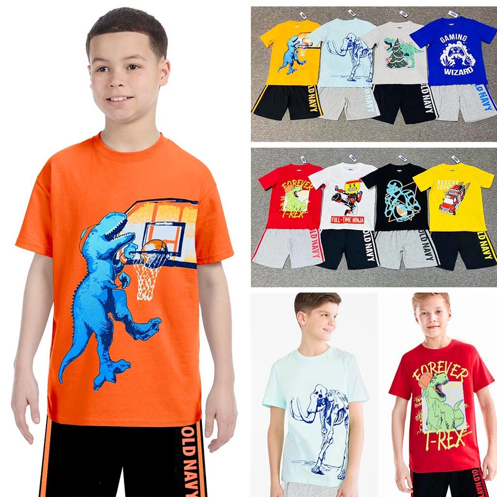 Đồ bộ bé trai bộ thun ngắn in hình cực đẹp Old Navy MamLa