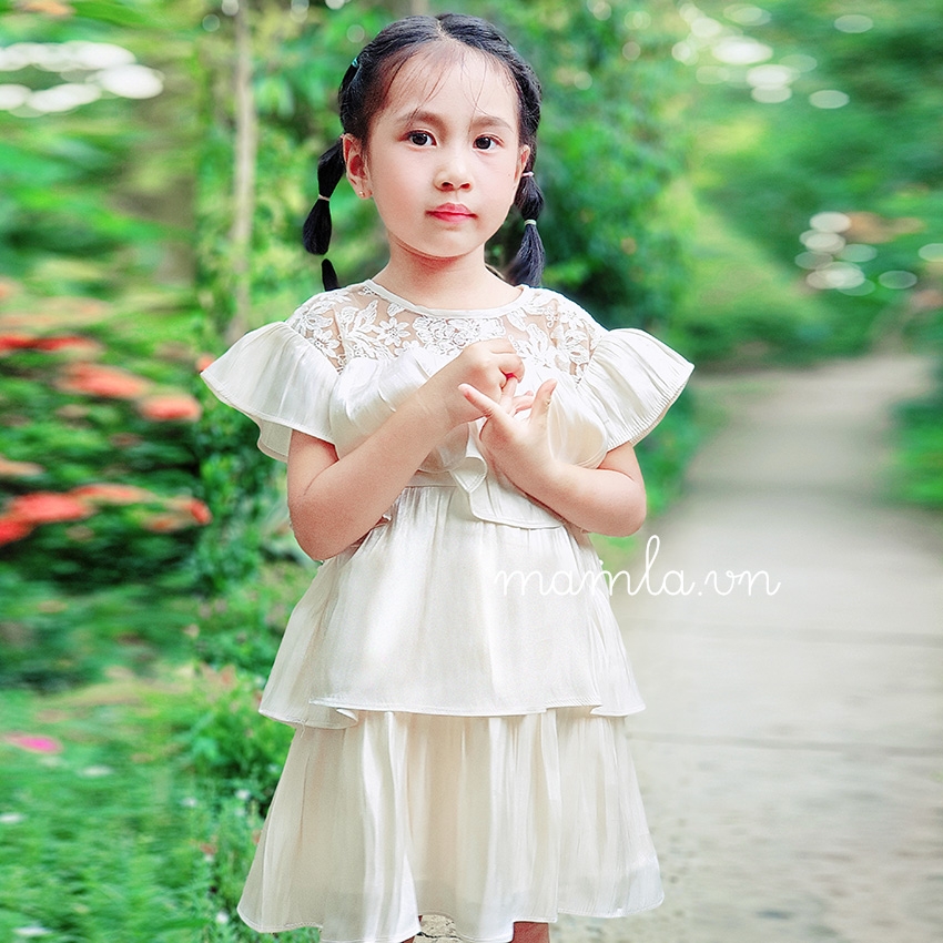 Váy ren tiểu thư phong cách Hàn Quốc cho bé gái từ 10 tháng- 4 tuổi  CVG40064 | Bé Cưng Shop