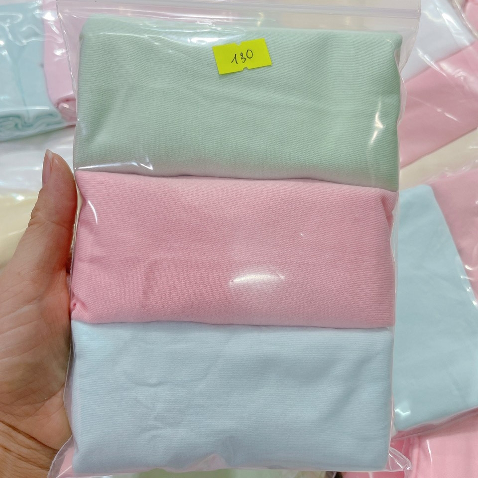 Set 3 áo 3 lỗ bé gái xuất Hàn thun cotton mềm mịn mát an toàn cho da bé MamLa