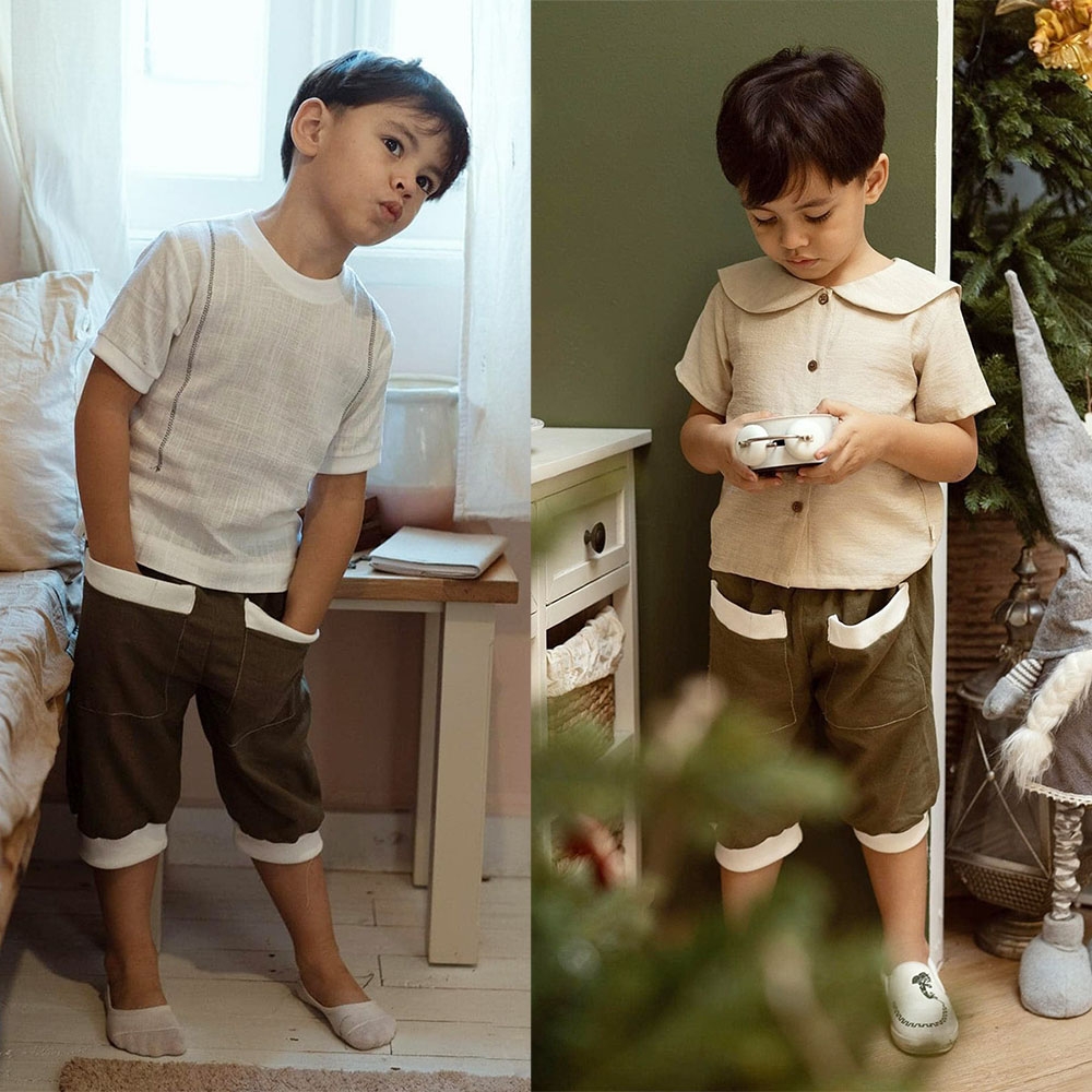 Quần dài cho bé trai Brat bo thun MamLa