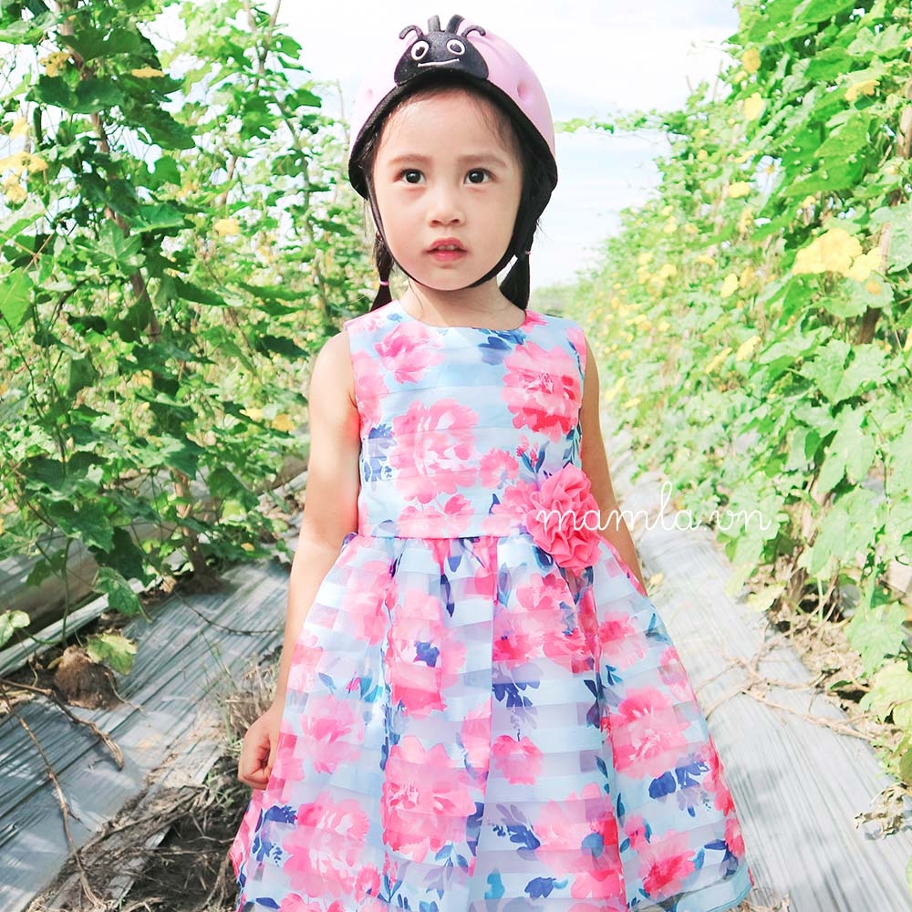 Váy đầm bé gái đầm voan sát nách Jona Michelle nhiều lớp dày dặn và vải nhẹ MamLa