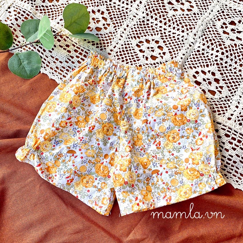 Quần đùi Bé gái nhiều họa tiết màu sắc xinh xắn MamLa