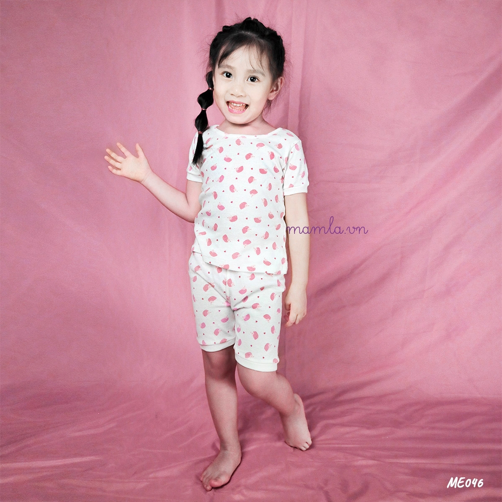 Đồ bộ ngắn tay Messi cotton kiểu xuất Hàn cho bé gái MamLa