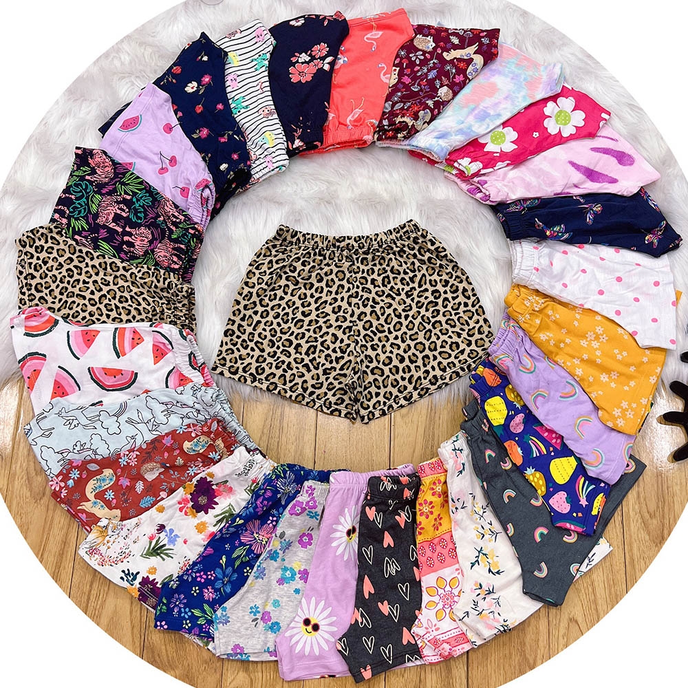 Quần đùi thun cho bé nhiều họa tiết chất cotton đẹp đường may kỹ càng MamLa