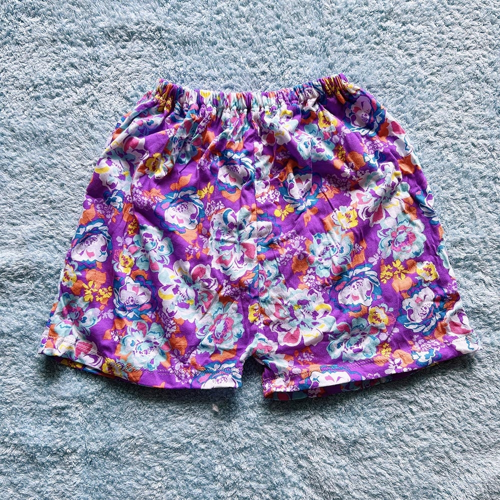 Quần đùi bé trai bé gái thun cotton co giãn nhiều họa tiết ngẫu nhiên MamLa