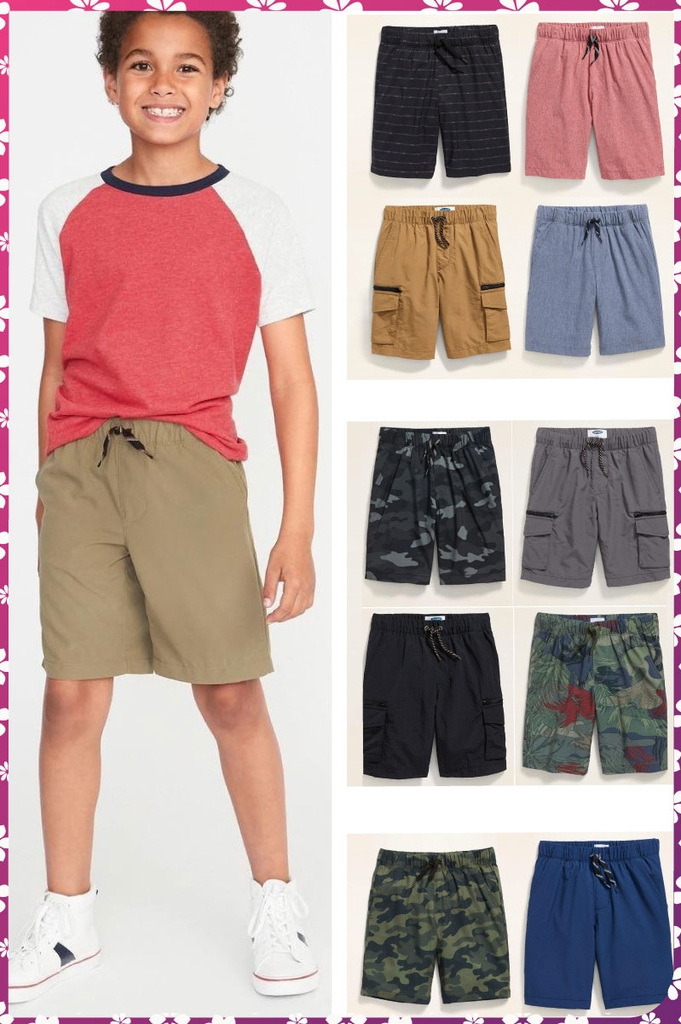 Set 2 quần short bé trai Old Navy dễ phối đồ giao ngẫu nhiên 2 màu khác nhau MamLa
