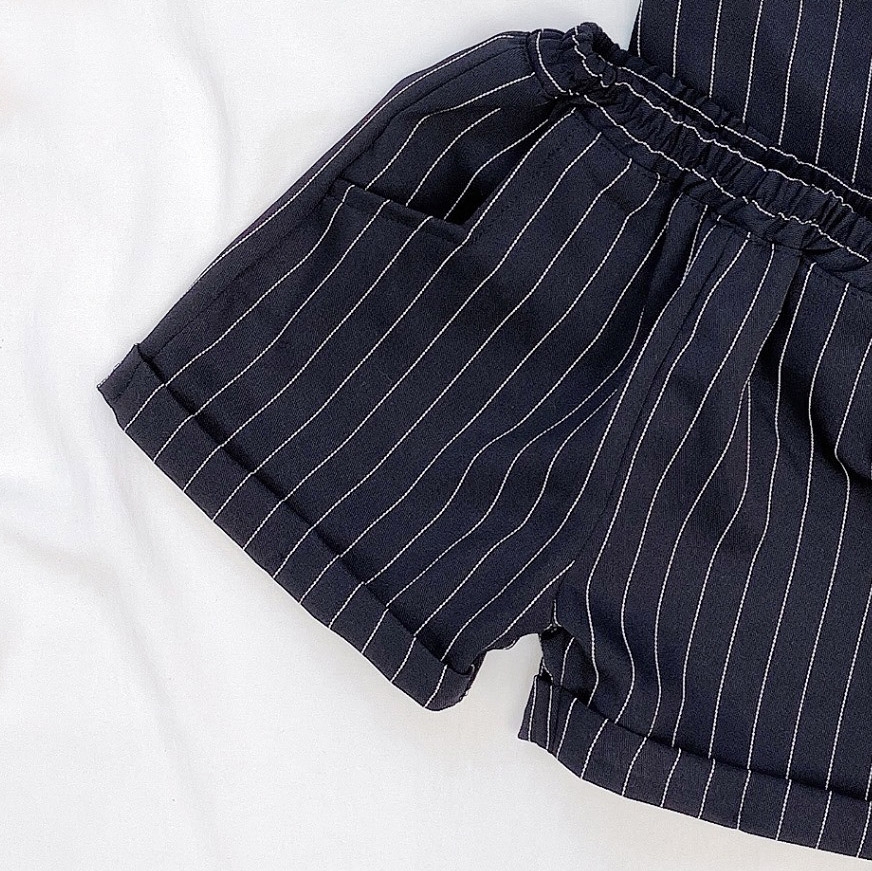 Bộ sơ mi phối Gile cài nơ cổ cho bé trai MamLa