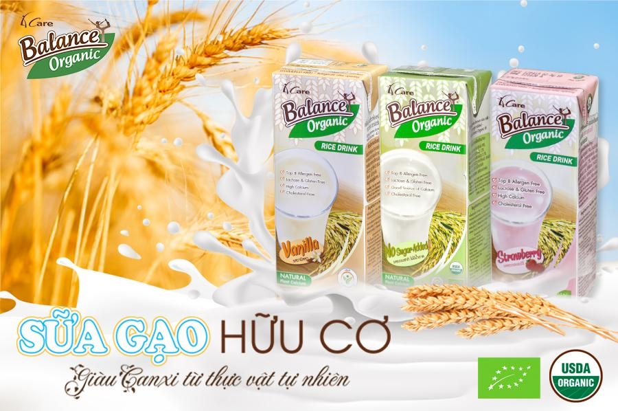 Sữa gạo hữu cơ Vani 4Care Balance Organic 180ml