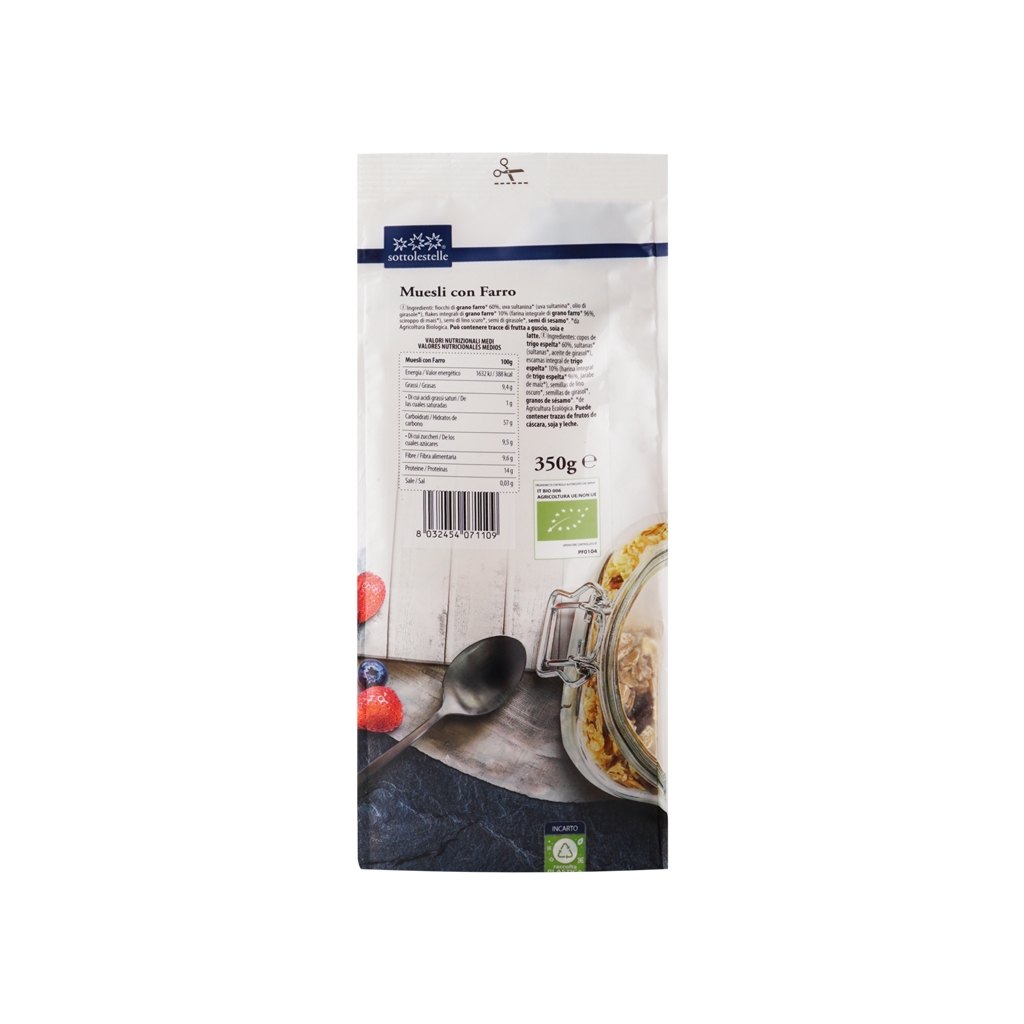 Ngũ cốc dinh dưỡng MUESLI hạnh nhân hữu cơ 350g