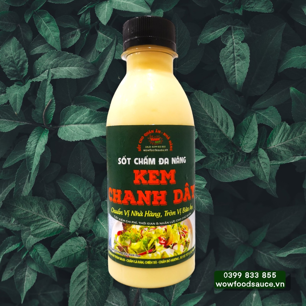 SỐT KEM CHANH DÂY (SALAD - STEAK - GÀ RÁN)