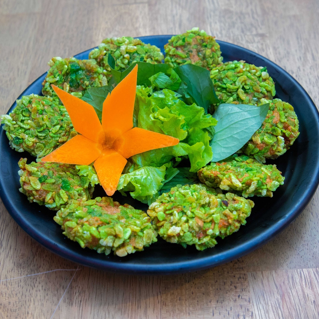 Chả Cá Thác Lác Chiên Cốm Xanh