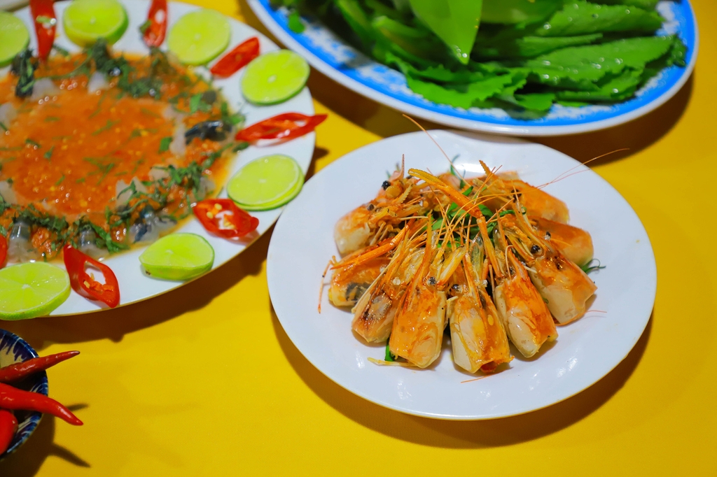 Tôm lóng sốt thái/ mù tạt / luộc (100gr)