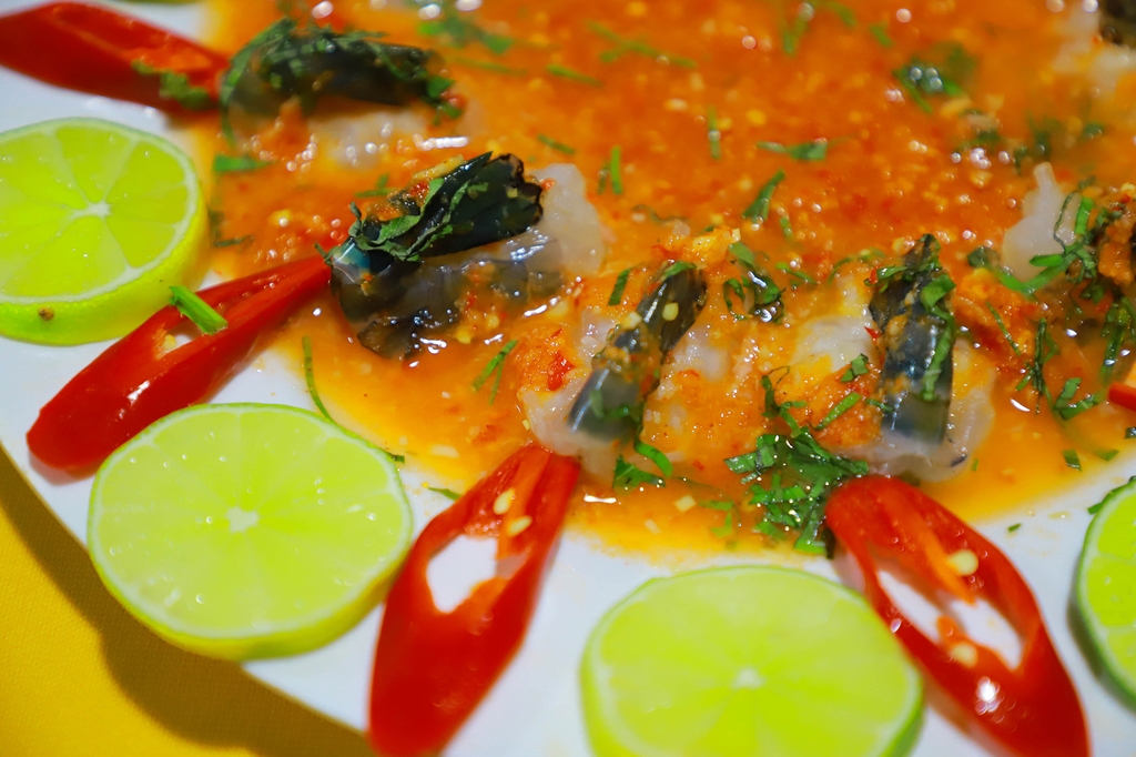 Tôm lóng sốt thái/ mù tạt / luộc (100gr)