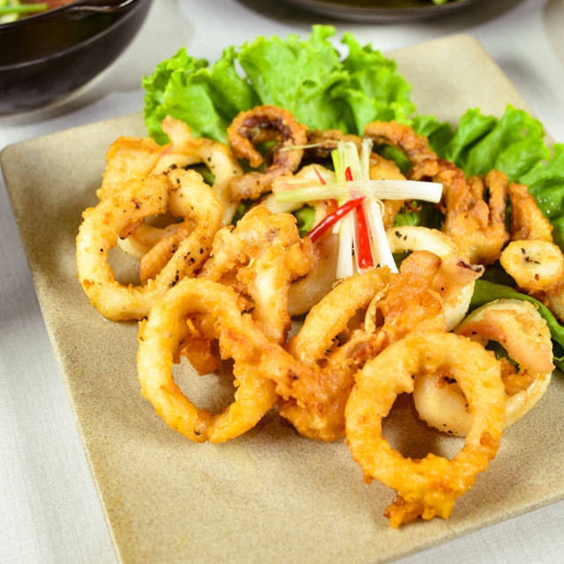 Mực Lá Nướng Chiên Nước Mắm/Bột