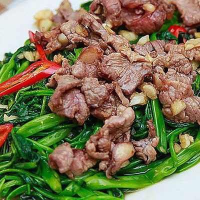 Bò Xào Rau Muống