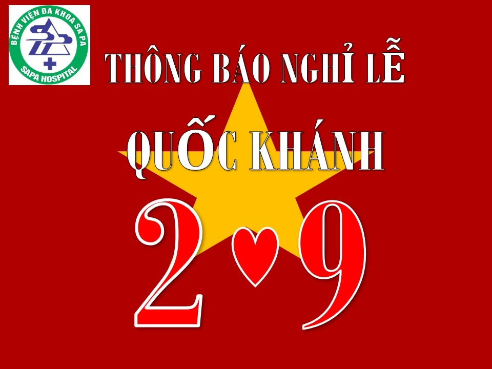 THÔNG BÁO NGHỈ LỄ QUỐC KHÁNH 2/9