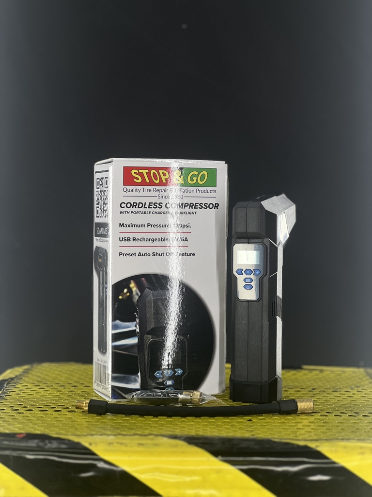 MÁY BƠM LỐP XE STOP &GO CL-RCP (BƠM PIN) Chợ Bảo Hộ - Đồ Phượt & Bảo Hộ ...