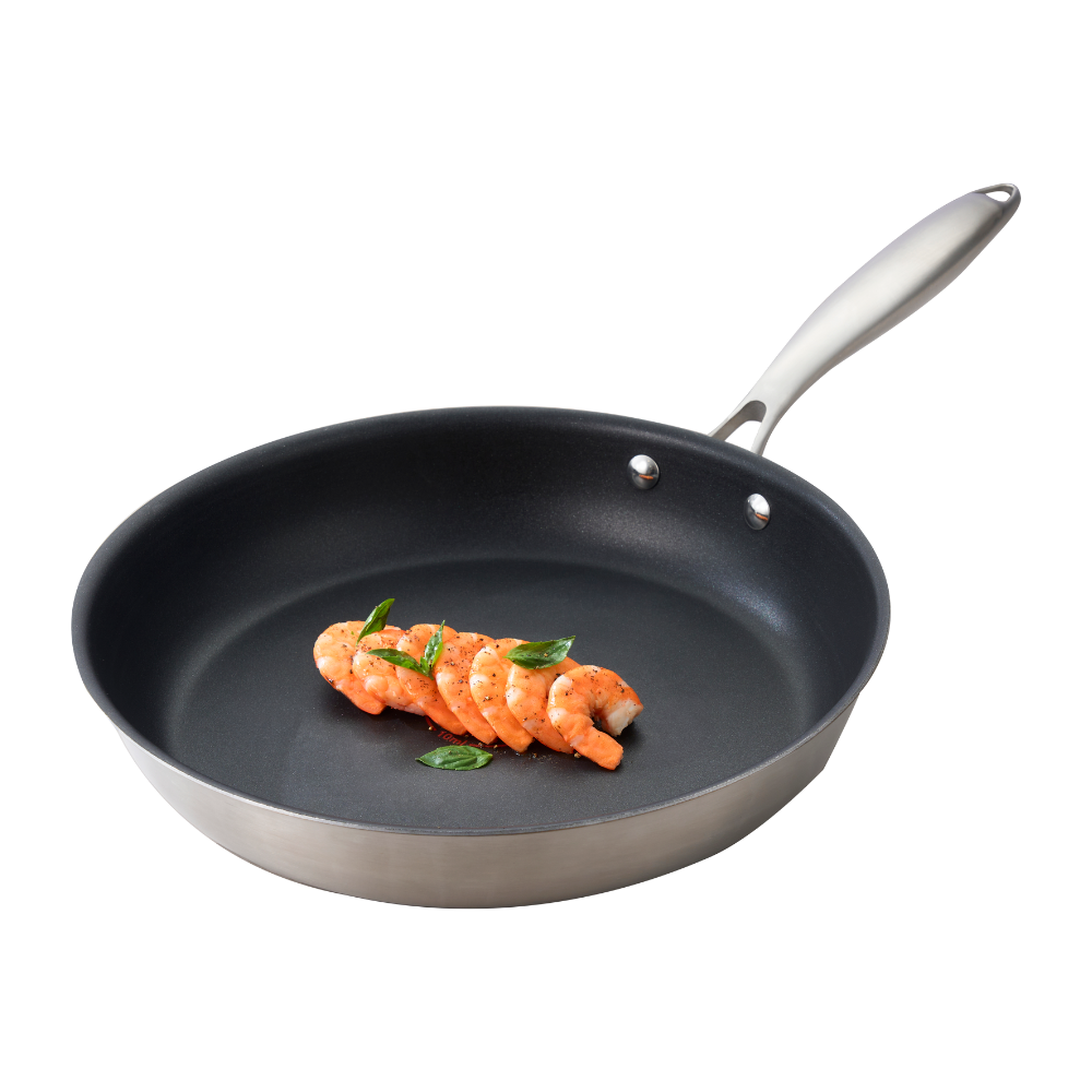 Chảo inox chống dính nguyên khối Omi Essential 28 cm (chảo rán) Đồ gia ...