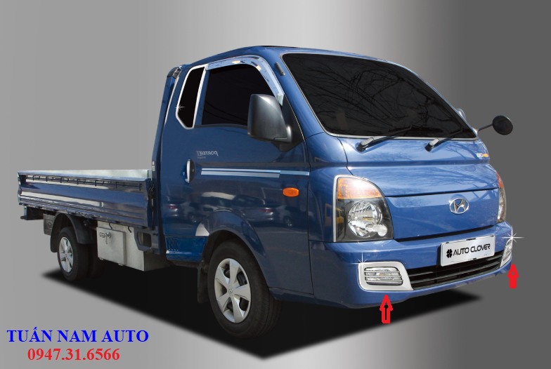 ỐP MẠ CRÔM ĐÈN SƯƠNG MÙ XE HYUNDAI PORTER 2 H100H150  Tuấn Nam Auto