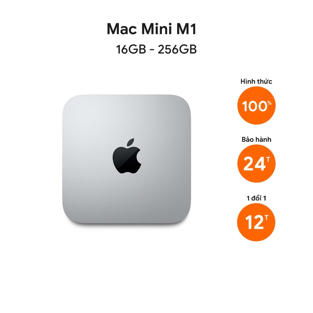 Mac Mini M1 Ram 16GB 256GB Mới giá rẻ, trả góp 0%, bảo hành 24