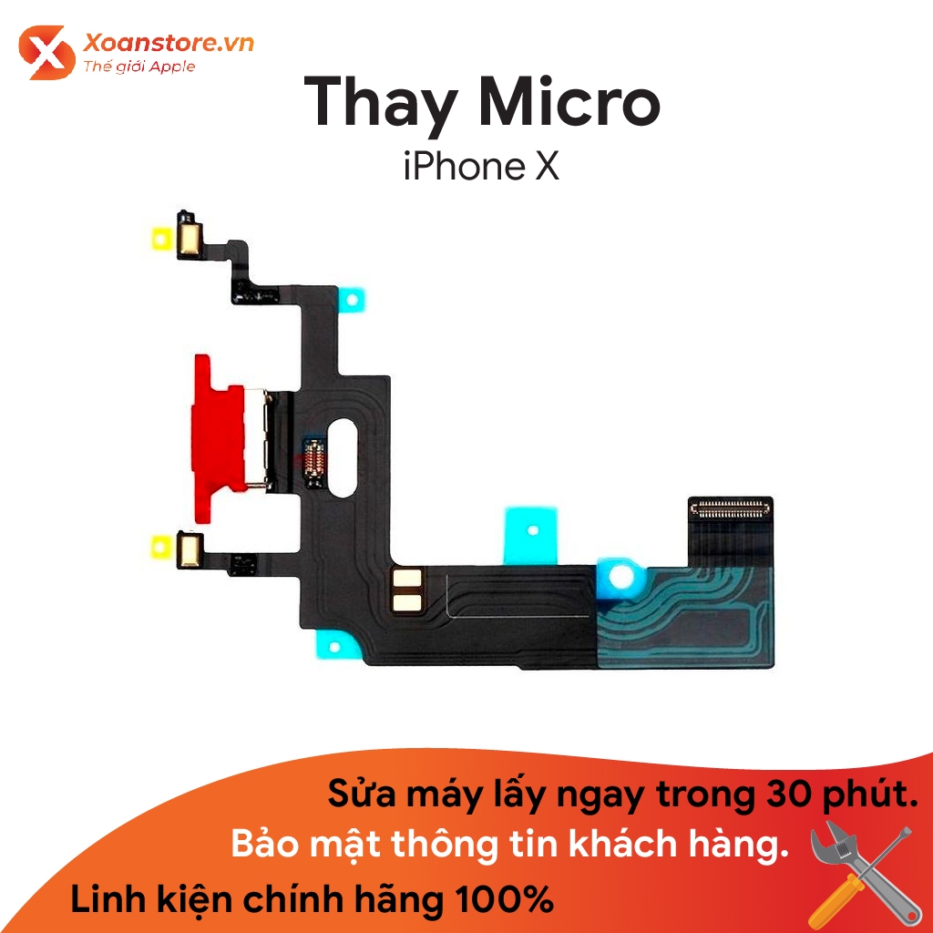 Thay Mic iPhone X Xoanstore.vn