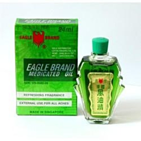 Dầu nước xanh Con Ó USA Singapore 24ml (loại 2 nắp)