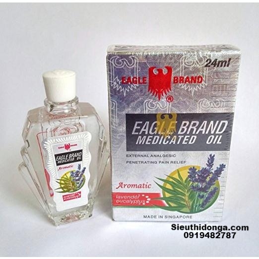 Dầu con ó trắng Lavender  Eagle Brand 2 nắp 24ml