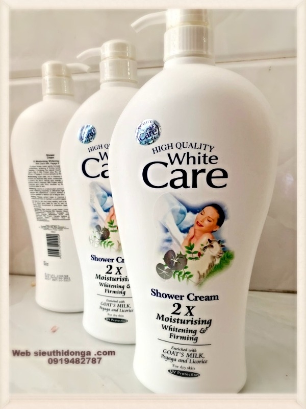 Sữa tắm trắng da Dê  White Care 2x (1200ml) - Nhập khẩu Thái Lan - Maylaysia