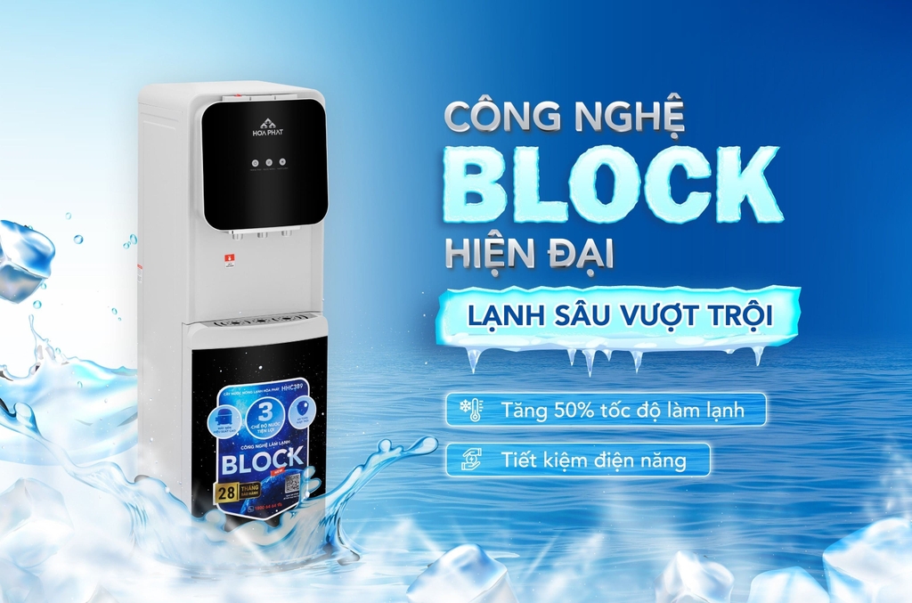 Công nghệ Block làm lạnh nhanh và sâu, tiết kiệm điện năng