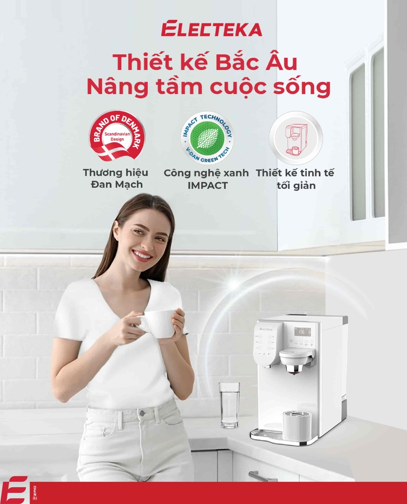 Tính năng nổi bật của máy lọc nước RO nóng nguội Electeka E8W để bàn