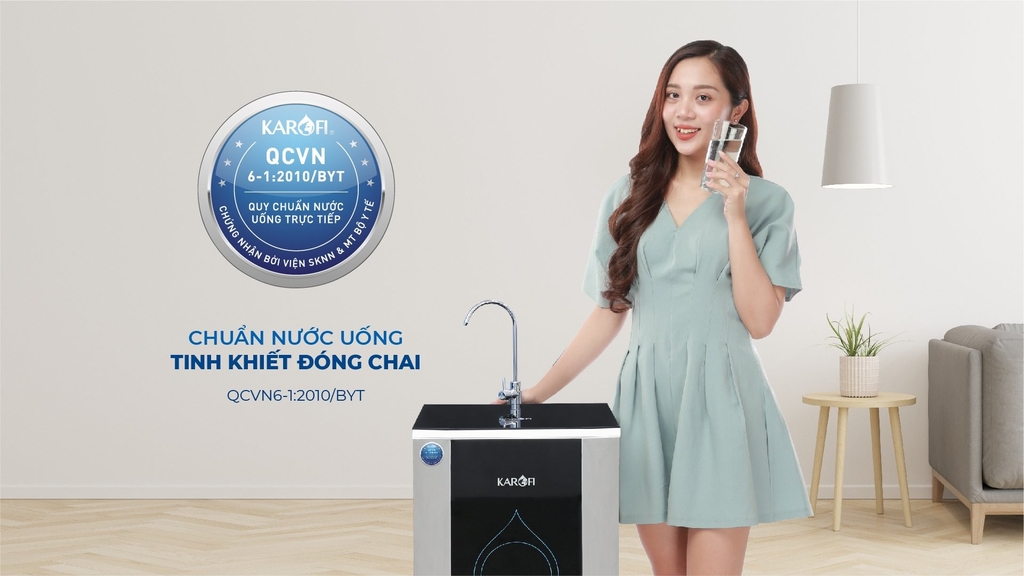 Nước sau lọc đạt chuẩn nước uống tinh khiết