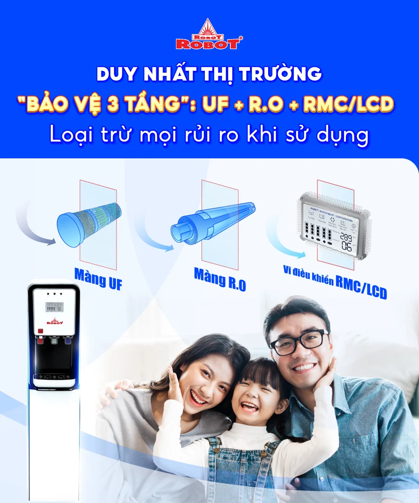 Giới thiệu về máy lọc nước nóng lạnh Robot GRAND PRO 5410W-UR