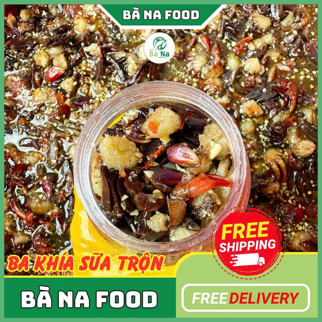 600g Ba Khía Sữa Trộn Sẵn Giòn Rụm Chắc Thịt Thơm Ngon - Đạt Chứng Nhận OCOP 3 SAO - BÀ NA FOOD