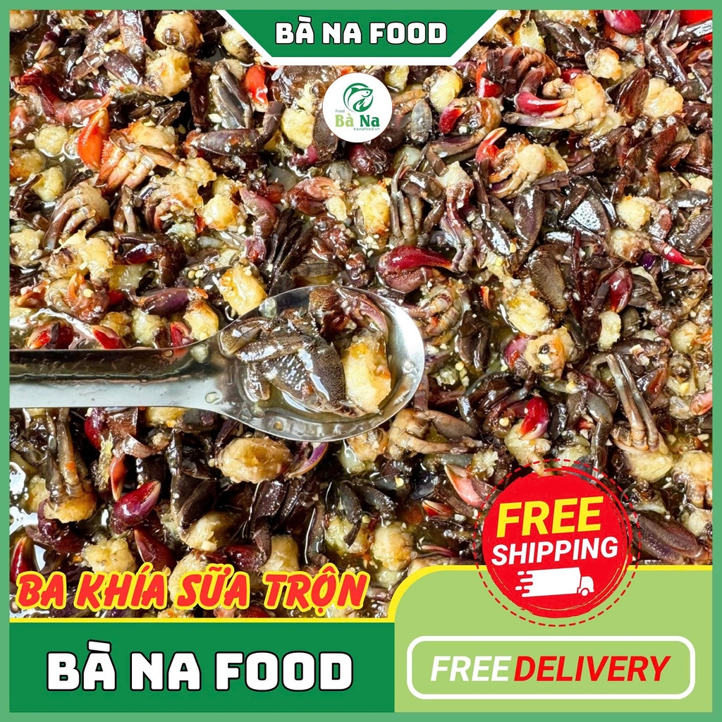 600g Ba Khía Sữa Trộn Sẵn Giòn Rụm Chắc Thịt Thơm Ngon - Đạt Chứng Nhận OCOP 3 SAO - BÀ NA FOOD